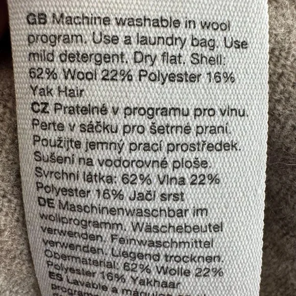 &Other Stories Wool Blend Mother of Pearl Button Oversized Shirt Cardigan Medium - Picture 12 of 16